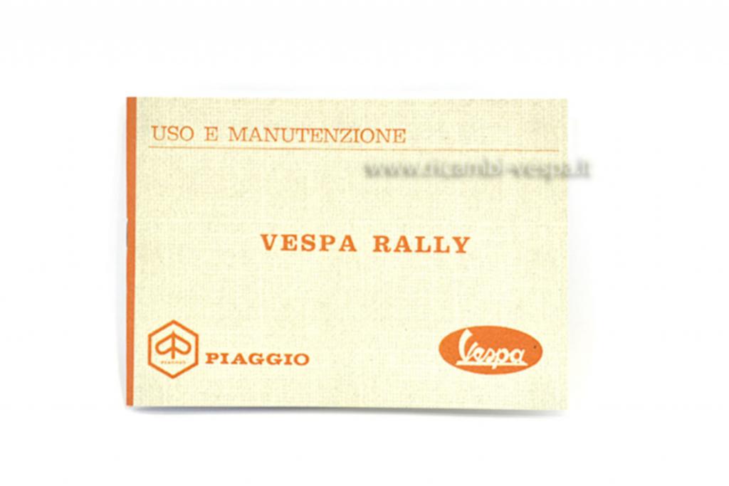 Libretto uso e manutenzione per Vespa 180 Rally VSD1T 