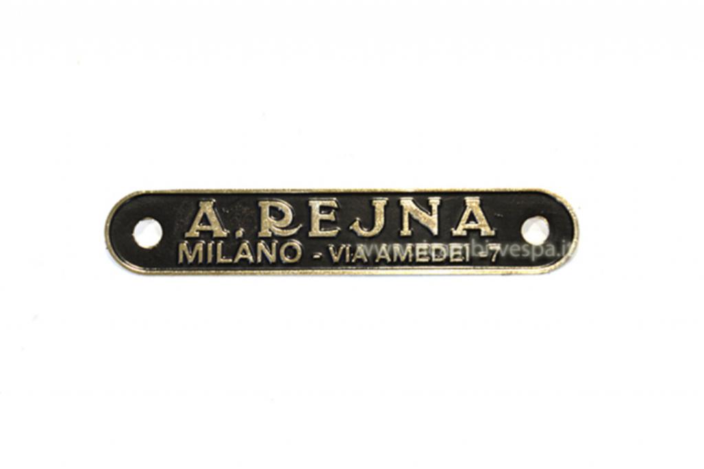 Nameplate A.REJNA milano via Amedei 7 