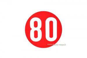 80 Km&#x2F;h 60's vintage sticker 
