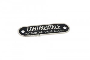 Seat cover plate &quot;Continental production of eagle saddles&quot; for Vespa 98 