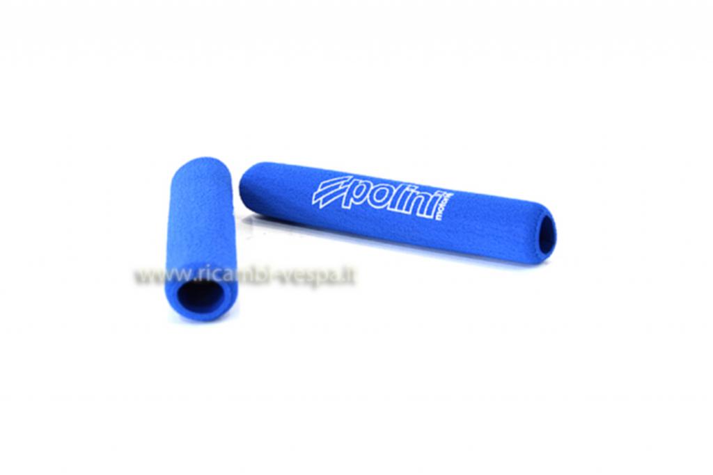 Blue sponge lever protections with Polini logo 
