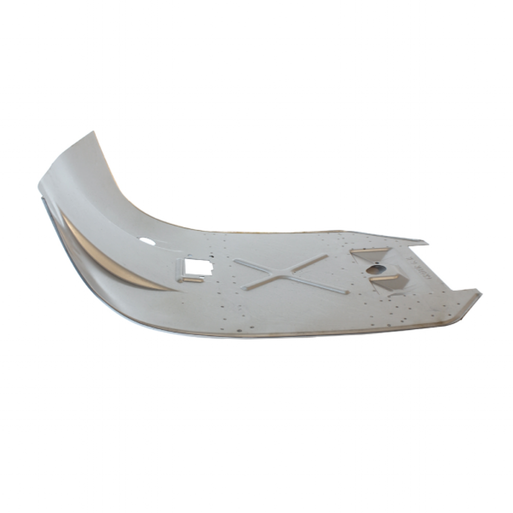 Plain footpeg with welded curved body 