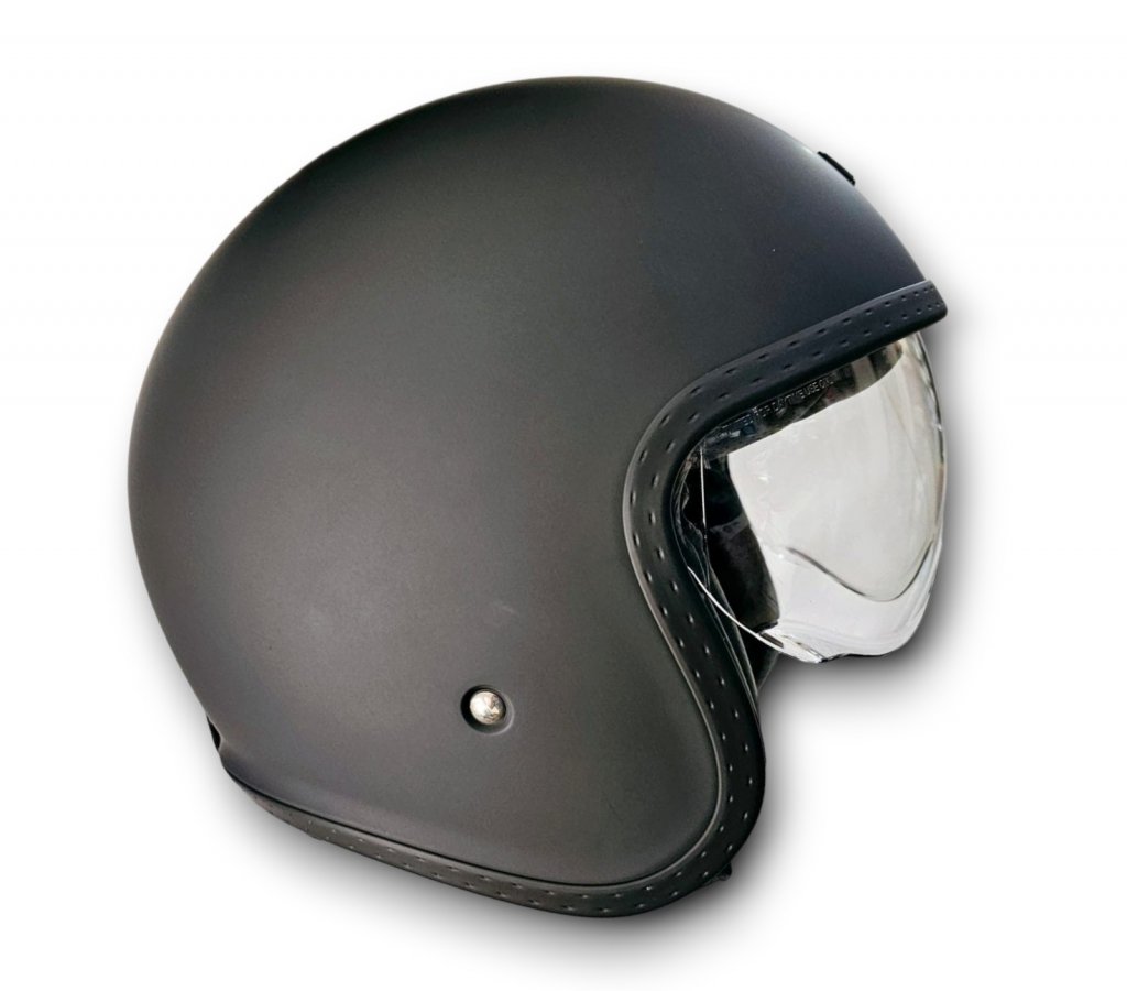 Casco jet Origine solid black matt 