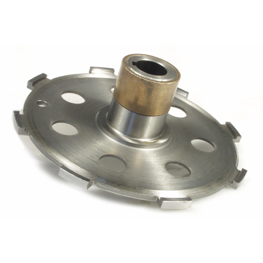 Spring holding clutch plate 