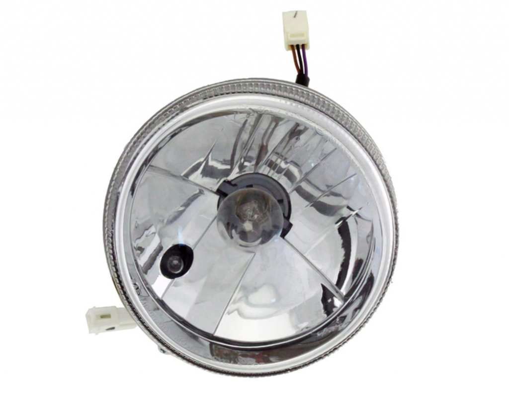 Headlamp unit with socket 