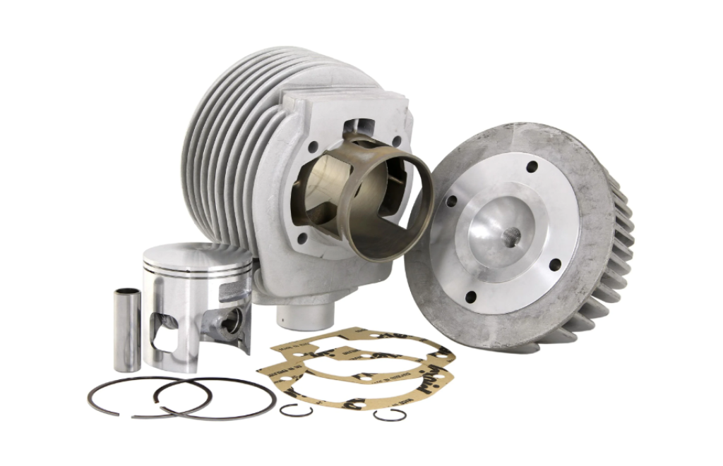 Complete Quattrini cylinder kit (172cc) in aluminum with central spark plug 